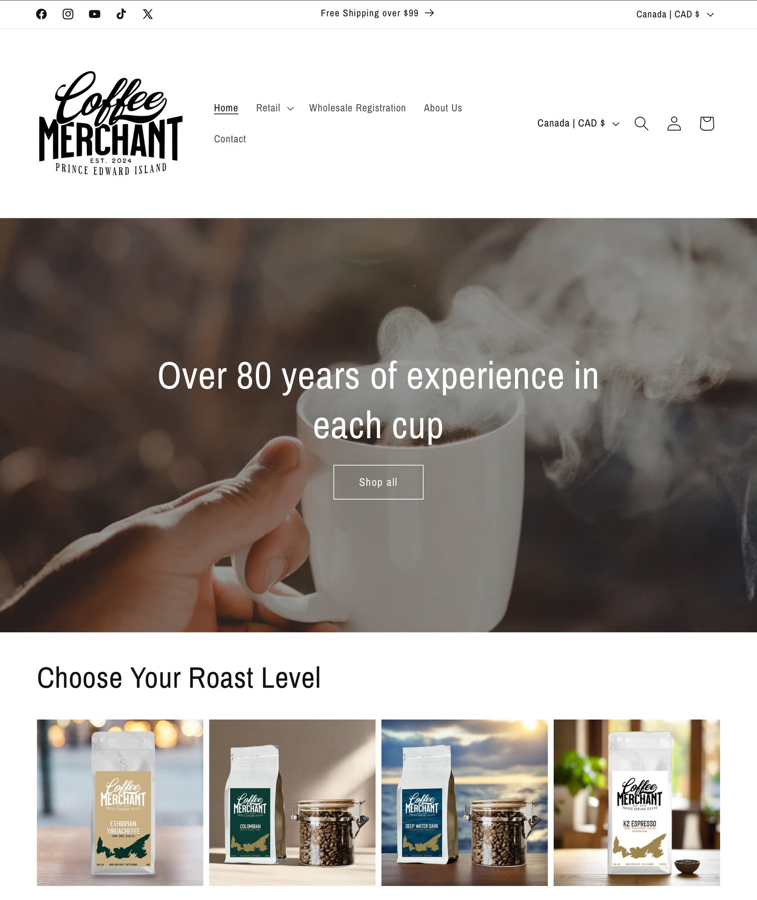 Home page